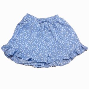 Flower blue skort